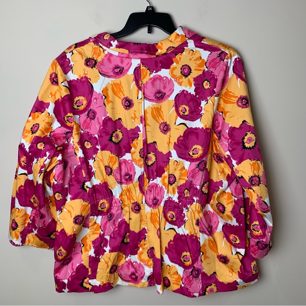 Joan Rivers‎ Pink & Yellow Floral Blazer - Picture 11 of 14